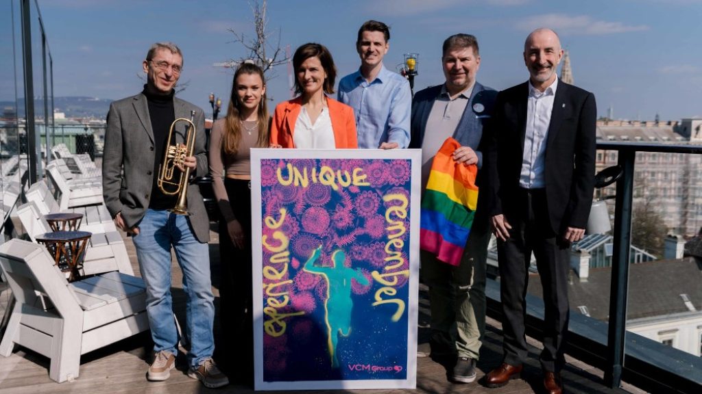 Heinrich Bruckner (Wiener Symphoniker), Vanaya, Kathrin Widu, Dominik Konrad (VCM), Wolfgang Wilhelm (WASt), Bernhard Kircher (Wiener Symphoniker) - Foto: VCM / Michael Kvick