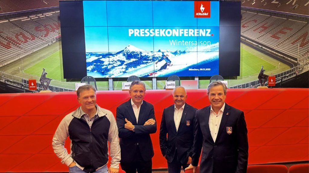 v.l.n.r.: Wolfgang Maier, Martin Leitner, Mag. Christian Wörister und Mag. Anton Bodner (Foto: KitzSki)