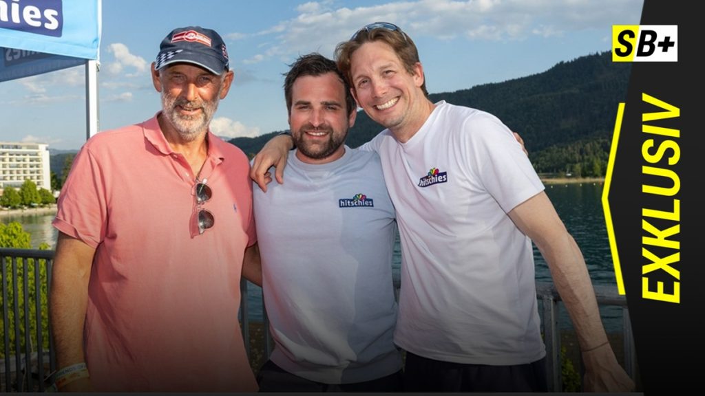 Tennislegende Thomas Muster, Lukas Steiner-Bauer und Philipp Hitschler-Becker von Hitschies (v.l.) (c) Harald Steiner